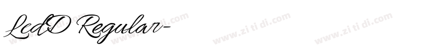LcdD Regular字体转换
